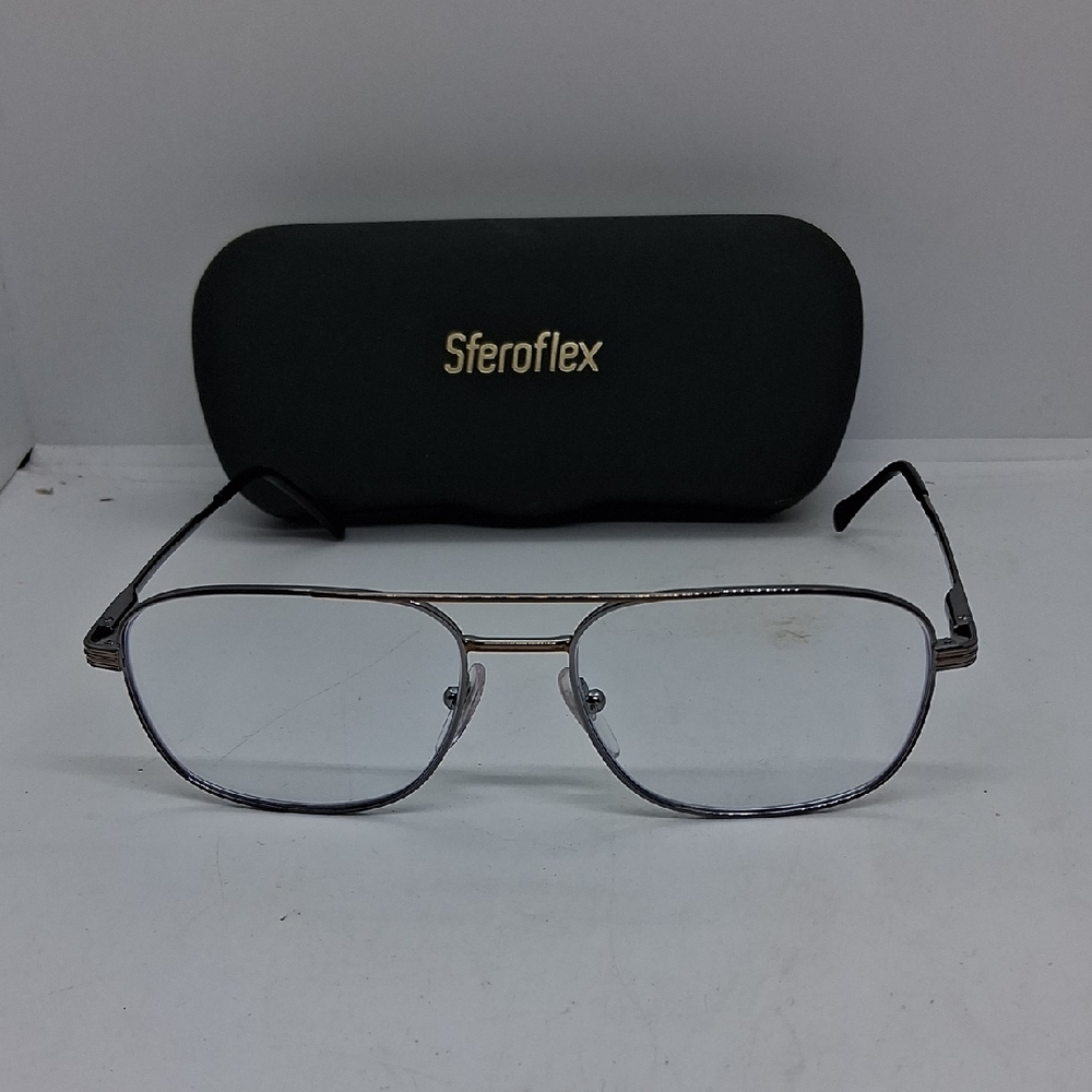 NWOT Rxable Mens Sferoflex 2152 Silver Eyeglass Frames